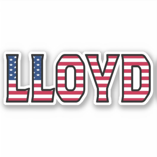 Lloyd Name Vorname USA Sticker Stickerset (Vorderseite)