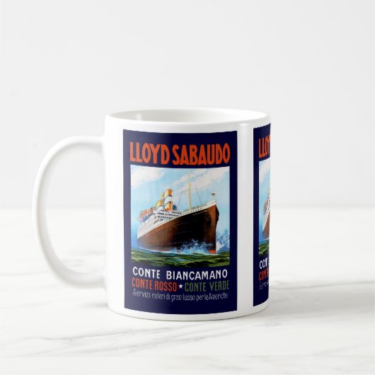 Lloyd Sabaudo ~ Conte Biancamano Kaffeetasse (Links)