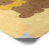 Lloyd the Lion Kinderzimmer Art - DRUCKEN Poster (Ecke)