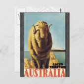 Lloyd Triesting Australia, Vintag Postkarte (Vorne/Hinten)