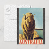 Lloyd Triesting Australien, Vintage Postkarte (Vorne/Hinten)