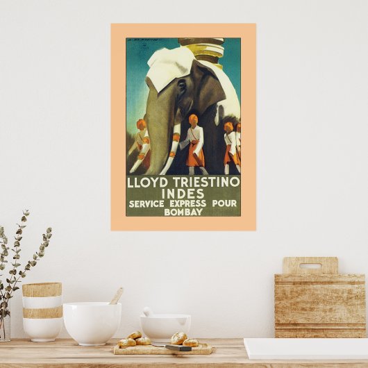 Lloyd Triestino Indes Poster (Küche)