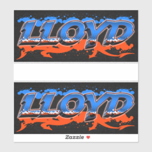 Lloyd Vorname Name Graffiti Aufkleber Sticker