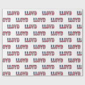 Lloyd Vorname Name USA US Geschenkpapier Papier (Flach)