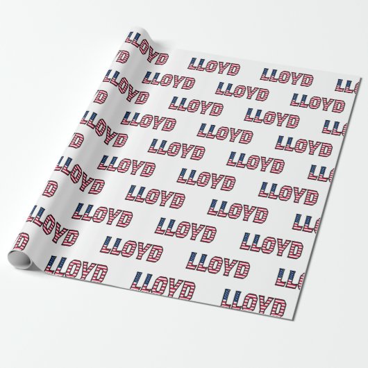 Lloyd Vorname Name USA US Geschenkpapier Papier (Ungerollt)