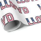 Lloyd Vorname Name USA US Geschenkpapier Papier (Rolleneckpunkt)
