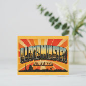 Lloydminster Alberta Grenzstadt Postkarte (Stehend Vorderseite)