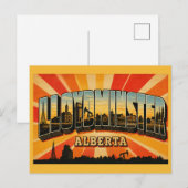 Lloydminster Alberta Grenzstadt Postkarte (Vorne/Hinten)