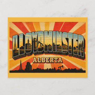 Lloydminster Alberta Grenzstadt Postkarte