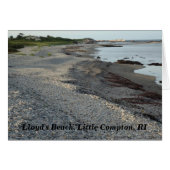Lloyd's Beach, Little Compton, Rhode Island Card (Vorderseite (Horizontal))