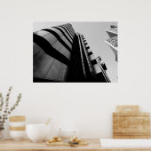 Lloyds Building central London black and white Poster (Küche)