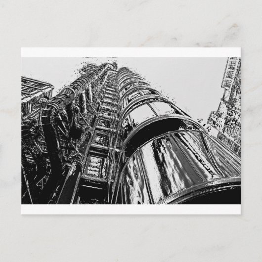 Lloyds Gebäude London Postkarte (Vorderseite)