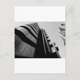 Lloyds Gebäude schwarz und weiß Postkarte