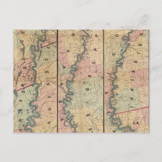 Lloyd's Karte des Unteren Mississippi (Vorderseite)