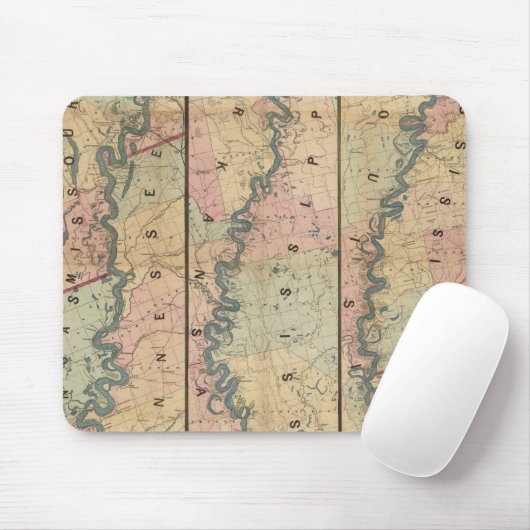 Lloyd's Karte des Unteren Mississippi Mousepad (Mit Mouse)