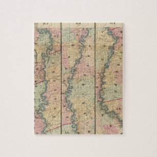 Lloyd's Karte des Unteren Mississippi Puzzle