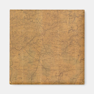 Lloyds offizielle Karte des Staat Tennessee Magnet