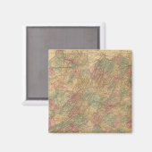 Lloyds offizielle Karte des Staat Virginia Magnet (Vorderseite/Rückseite)