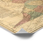 Lloyds offizielle Karte des Staat Virginia Poster (Ecke)