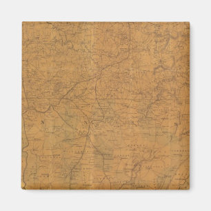 Lloyds offizielle Karte des Staat von Tennessee Magnet