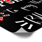 Lls Heart Funny Pharmacist Life Valentines Day  Poster (Ecke)