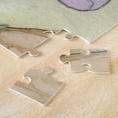 llustration eines schönen, empfindlichen Mädchens Puzzle (Seite)