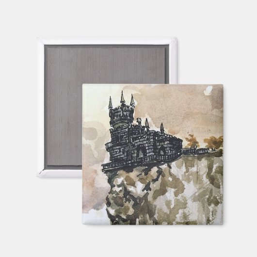 Llycaelon Castle Magnet (Vorderseite/Rückseite)