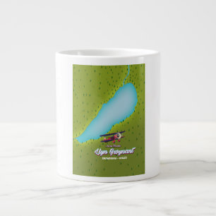 Llyn Gwynant Snowdonia Wales Karte Jumbo-Tasse