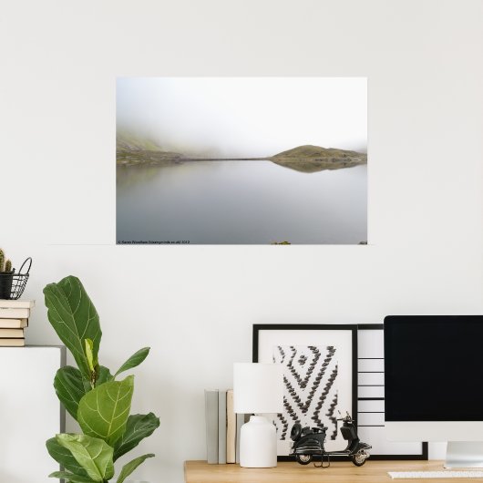 Llyn Llydaw Reservoir (Snowdonia) Poster (Heimbüro)