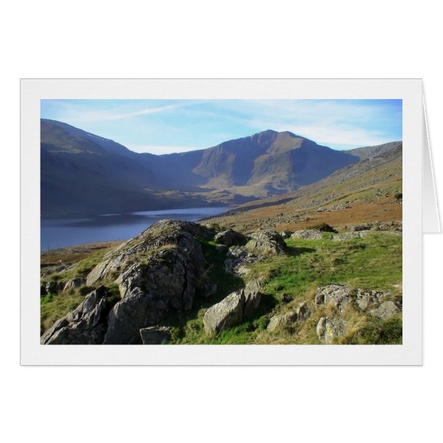 Llyn Ogwen und Y Garn von Afon Lloer (Vorderseite (Horizontal))