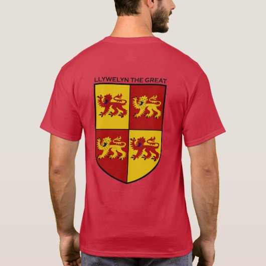Llywelyn das große Wappen Shirt (Rückseite)