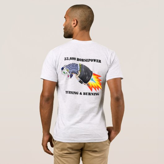 LM2500 mit 30 k HP/T&B Kontur Lght Clr. T-Shirt (Schwarz voll)