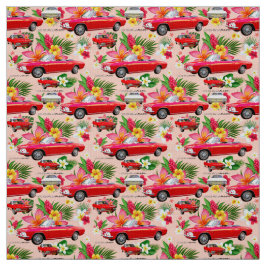 LM Corvair Auto-Koralle Stoff