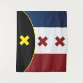 Lmanburg-Flagge Wandteppich (Vorderseite)