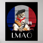 LMAO Le Meow French Cat Poster (Vorne)