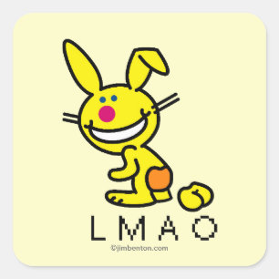 LMAO QUADRATISCHER AUFKLEBER