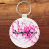 LMB Pink-White-Sparkle-Schlüsselanhänger Schlüsselanhänger (Vorderseite)