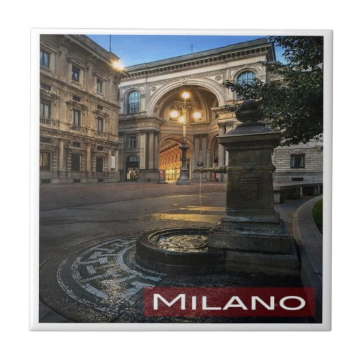 LMD005 MILAN Galleria Vittorio Emanuele, Fliese (Vorderseite)