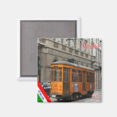 LMD007 MAILAND - TRAM line 1 - Italien - Kühlschra Magnet (Vorderseite/Rückseite)