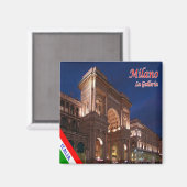 LMD015 MAILAND - Galleria Vittorio Emanuele - Kühl Magnet (Vorderseite/Rückseite)