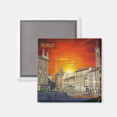 LMD055 MONZA, Piazza Trento e Trieste, Kühlschrank Magnet (Vorderseite/Rückseite)