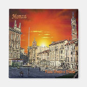 LMD055 MONZA, Piazza Trento e Trieste, Kühlschrank Magnet (Vorne)