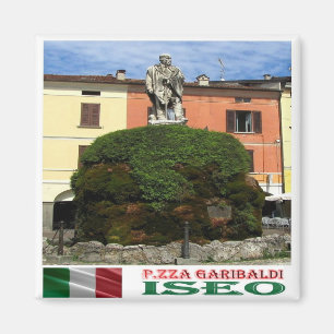 LMD078 ISEO Statue of Giuseppe Garibaldi - Fridge Magnet