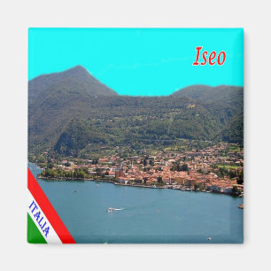 LMD079 ISEO, Lake View, Italien, Kühlschrank Magnet