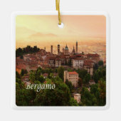 LMD111 BERGAMO Sonnenaufgang, Lombardei, Italien, Keramikornament (Vorderseite)