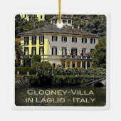 LMD116 CLOONEY-VILLA Laglio Lake Como, Keramikornament (Rückseite)