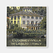 LMD116 CLOONEY-VILLA Laglio Lake Como, Kühlschrank Magnet (Vorne)