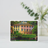 LMD116 CLOONEY-VILLA Laglio Lake Como, Postkarte (Stehend Vorderseite)