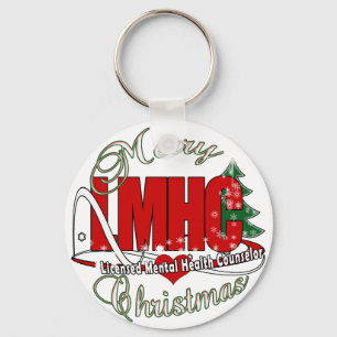 LMHC CHRISTMAS Lizenzierter Berater für psychische Schlüsselanhänger