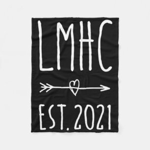 LMHC lizenzierter Mental Health Counselor 2024 Gra Fleecedecke